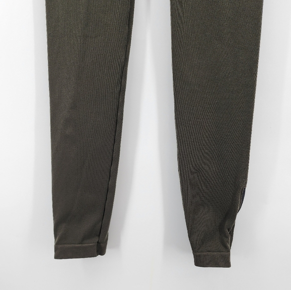 Spanx Look At Me Now Olive Green Side Zip Leggings Large - Picture 5 of 8